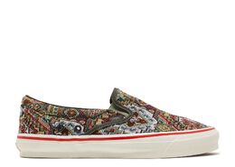 Vans: Зелёные кроссовки  Classic Slip On