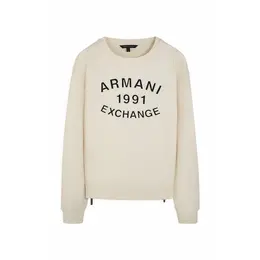 Armani Exchange: Бежевый свитшот 