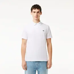 LACOSTE: Белое поло 