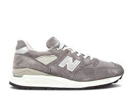 New Balance: Серые кроссовки 