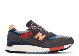 New Balance: Синие кроссовки 