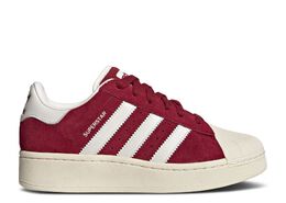 Adidas: Бордовые кроссовки  Superstar