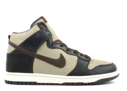 Nike: Коричневые кроссовки  Dunk High Premium