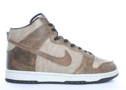 Nike: Коричневые кроссовки  Dunk High