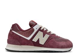 New Balance: Красные кроссовки  574