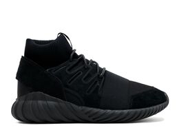 Adidas: Чёрные кроссовки  Tubular