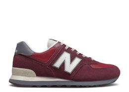 New Balance: Бордовые кроссовки 