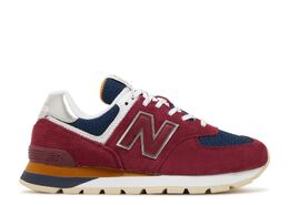 New Balance: Красные кроссовки 574