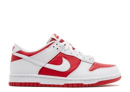 Nike: Красные кроссовки  Dunk Low