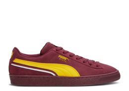 PUMA: Бордовые кроссовки  Suede