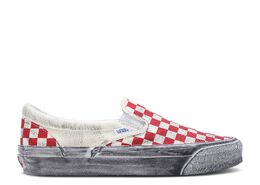 Vans: Красные кроссовки  Classic Slip On