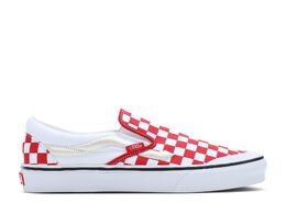 Vans: Красные кроссовки  Classic Slip On