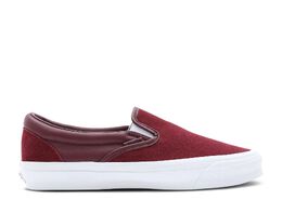 Vans: Красные кроссовки  Classic Slip On