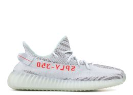 Adidas: Голубые кроссовки  Yeezy Boost 350 v2