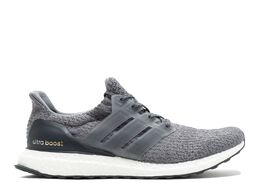 Adidas: Серые кроссовки  UltraBoost