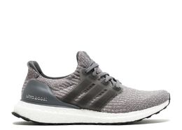 Adidas: Серые кроссовки  UltraBoost