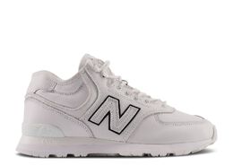 New Balance: Белые кроссовки  574