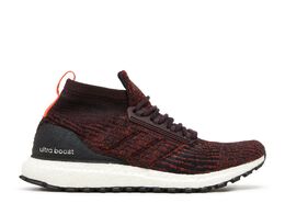 Adidas: Бордовые кроссовки  UltraBoost