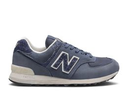New Balance: Синие кроссовки  574