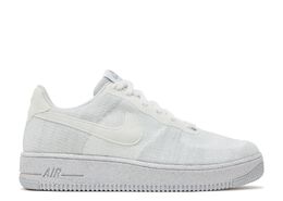 Nike: Белые кроссовки  Air Force 1 Crater Flyknit