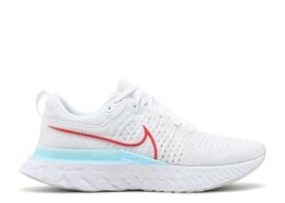 Nike: Белые кроссовки  React Infinity Run Flyknit