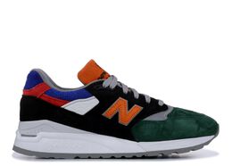New Balance: Зелёные кроссовки 