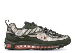 Nike: Зелёные кроссовки  Air Max 98 SE