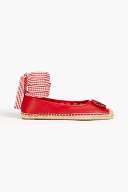 Tory Burch: Красные мокасины Minnie