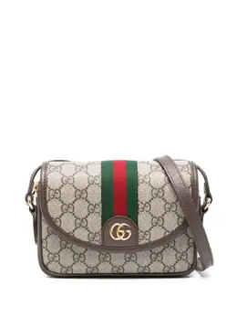 Gucci: Бежевая сумка  Ophidia GG