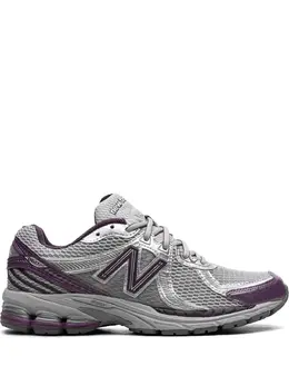 New Balance: Фиолетовые кроссовки  860