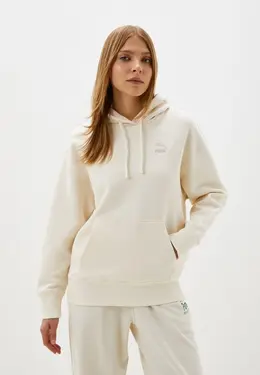 PUMA: Бежевая толстовка 