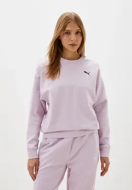 PUMA: Фиолетовый свитшот 