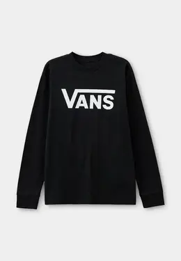 Vans: Чёрный свитшот