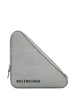 Balenciaga Pre-Owned: Серебристый клатч