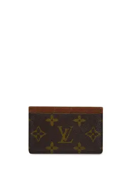 Louis Vuitton Pre-Owned: Коричневый картхолдер