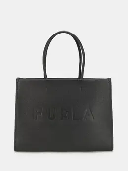 FURLA: Чёрная сумка 