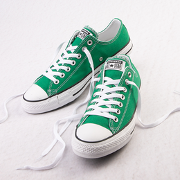 Converse: Зелёные кроссовки  Chuck Taylor All Star