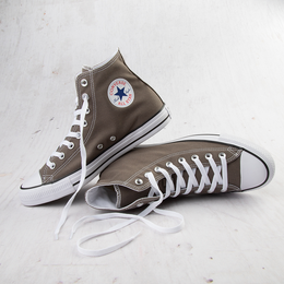 Converse: Серые кроссовки  Chuck Taylor All Star