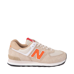 New Balance: Оранжевые кроссовки  574