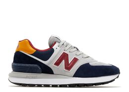 New Balance: Синие кроссовки  574