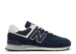 New Balance: Синие кроссовки  574