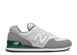 New Balance: Зелёные кроссовки 