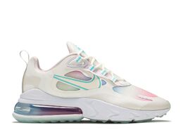 Nike: Светлые кроссовки  Air Max 270 React