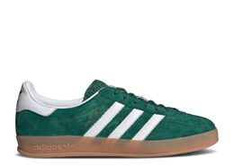 Adidas: Зелёные кроссовки  Gazelle Indoor