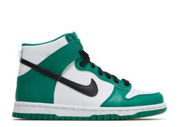 Nike: Зелёные кроссовки  Dunk High