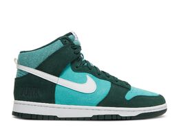 Nike: Зелёные кроссовки  Dunk High SE