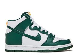 Nike: Зелёные кроссовки  Dunk High