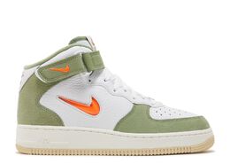 Nike: Зелёные кроссовки  Air Force 1