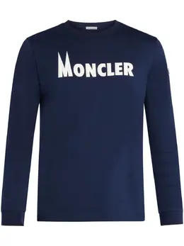 Moncler: Футболка с принтом 