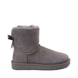 UGG: Серые ботинки  Bailey Bow II